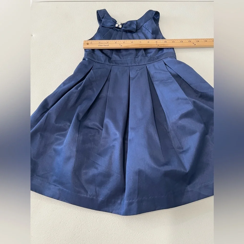 Gymboree Classic Navy Dress with Bow Accent
